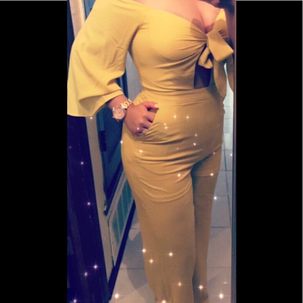 Yellow jumpsuit